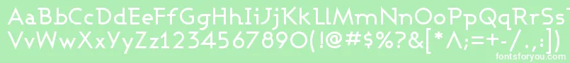 ASHBM    Font – White Fonts on Green Background