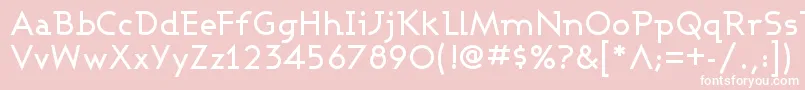 ASHBM    Font – White Fonts on Pink Background