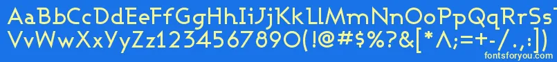 ASHBM    Font – Yellow Fonts on Blue Background
