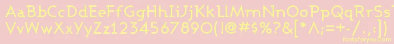 ASHBM    Font – Yellow Fonts on Pink Background