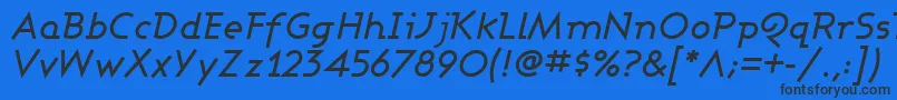 ASHBMI   Font – Black Fonts on Blue Background