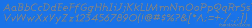 ASHBMI   Font – Gray Fonts on Blue Background