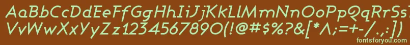 ASHBMI   Font – Green Fonts on Brown Background
