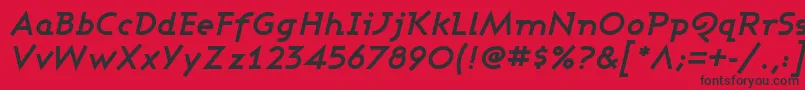 ASHBOI   Font – Black Fonts on Red Background