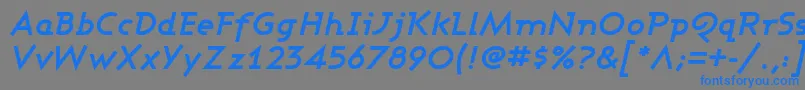 ASHBOI   Font – Blue Fonts on Gray Background