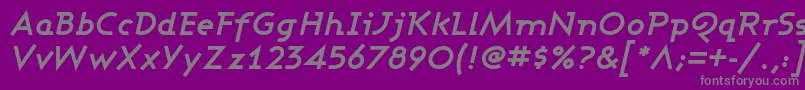 ASHBOI   Font – Gray Fonts on Purple Background