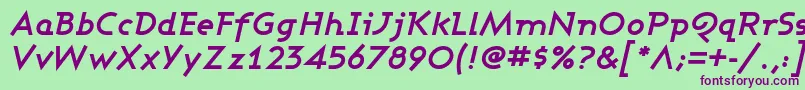 ASHBOI   Font – Purple Fonts on Green Background