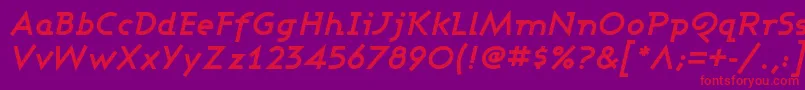 ASHBOI   Font – Red Fonts on Purple Background