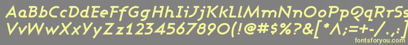 ASHBOI   Font – Yellow Fonts on Gray Background