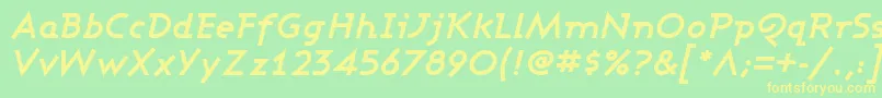 ASHBOI   Font – Yellow Fonts on Green Background