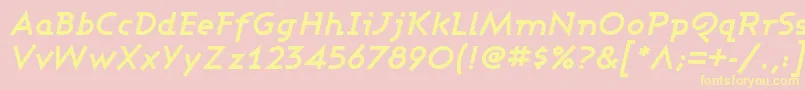 ASHBOI   Font – Yellow Fonts on Pink Background