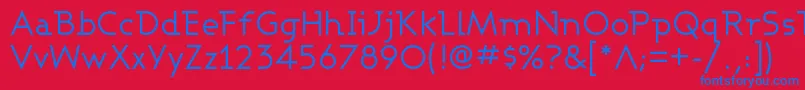 ASHBW    Font – Blue Fonts on Red Background