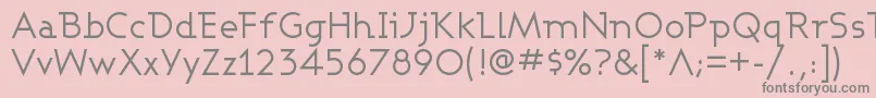 フォントASHBW    – ピンクの背景に灰色の文字