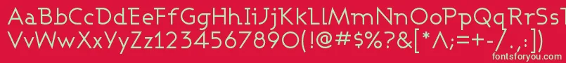 ASHBW    Font – Green Fonts on Red Background