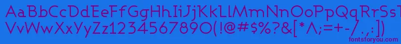 ASHBW    Font – Purple Fonts on Blue Background