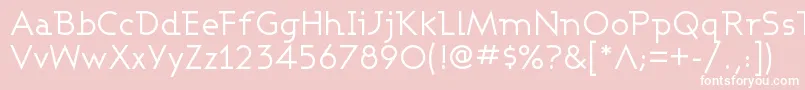 ASHBW    Font – White Fonts on Pink Background