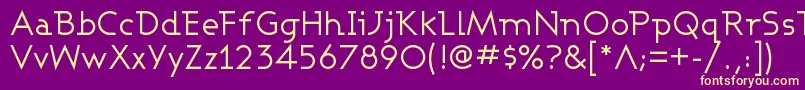 ASHBW    Font – Yellow Fonts on Purple Background