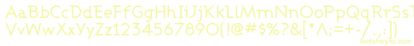 ASHBW    Font – Yellow Fonts on White Background