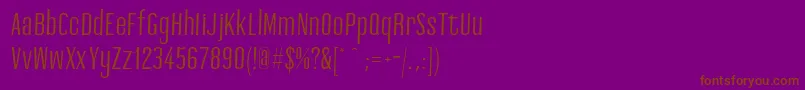 Więcej informacji o czcionce Ashemark regular Czcionka Ashemark regular – brązowe czcionki na fioletowym tle