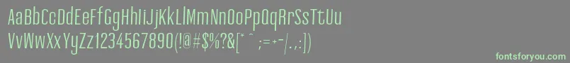 Ashemark regular-fontti – vihreät fontit harmaalla taustalla