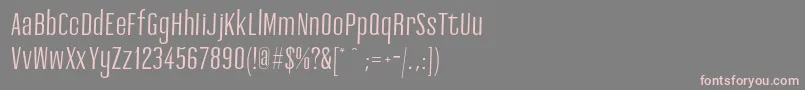 フォントAshemark regular – 灰色の背景にピンクのフォント