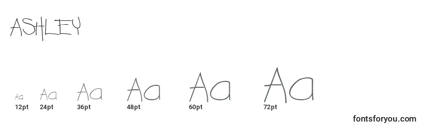 ASHLEY   (120083) Font Sizes