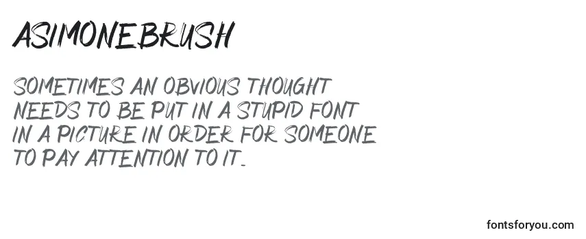 AsimoneBrush Font