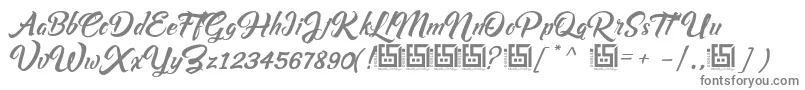 Police Asiyah Script   Demo – polices grises sur fond blanc
