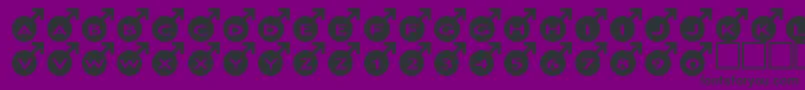 asmale Font – Black Fonts on Purple Background