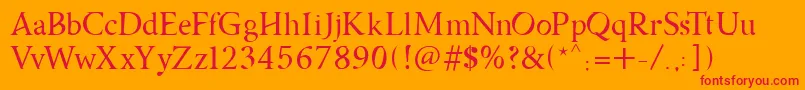 Asmath FREE Font – Red Fonts on Orange Background