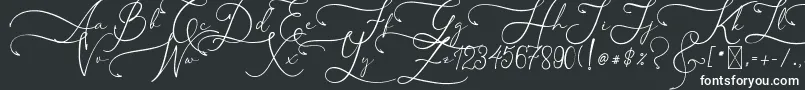 AsmelinaHarley-Schriftart – Weiße Schriften