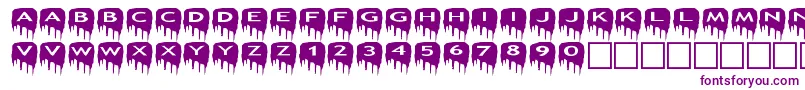 asmeltdowns Font – Purple Fonts on White Background