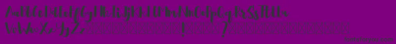 Asmirandah Font – Black Fonts on Purple Background