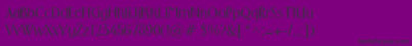 MiddletonRegular Font – Black Fonts on Purple Background