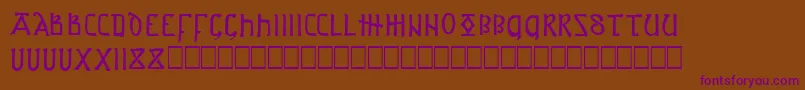 ASPROJ1 Font – Purple Fonts on Brown Background