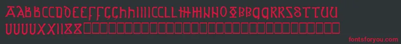 ASPROJ1 Font – Red Fonts on Black Background