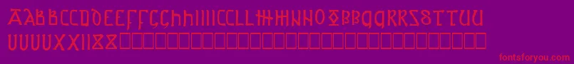 ASPROJ1 Font – Red Fonts on Purple Background