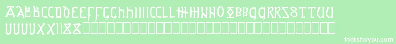 ASPROJ1 Font – White Fonts on Green Background