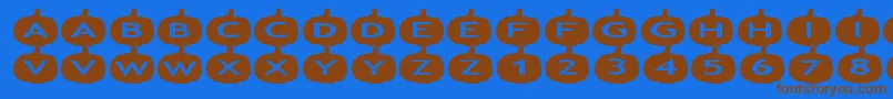 More about aspumpkins Font aspumpkins Font – Brown Fonts on Blue Background