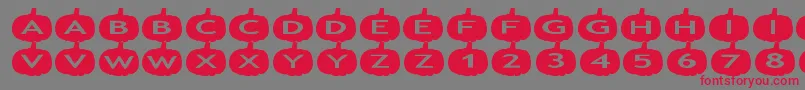 aspumpkins Font – Red Fonts on Gray Background