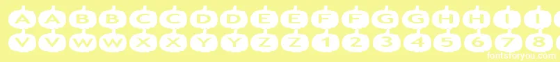 aspumpkins Font – White Fonts on Yellow Background