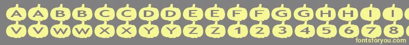 Подробнее о шрифте aspumpkins Шрифт aspumpkins – жёлтые шрифты на сером фоне