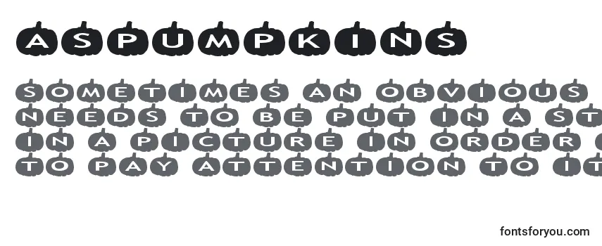 Aspumpkins Font