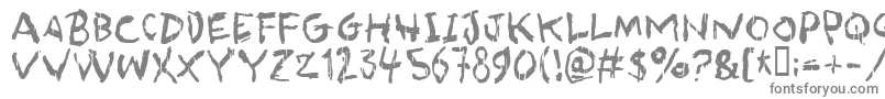 フォントasqualt – 白い背景に灰色の文字