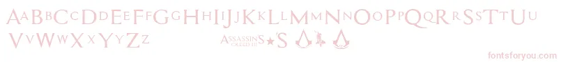 Assassin$-Schriftart – Rosa Schriften