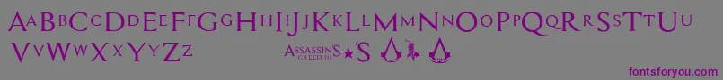 En savoir plus sur la police Assassin$ Police Assassin$ – polices violettes sur fond gris