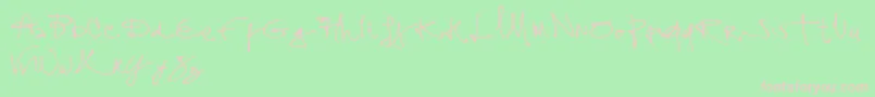 fuente ASSIGN   – Fuentes Rosadas Sobre Fondo Verde
