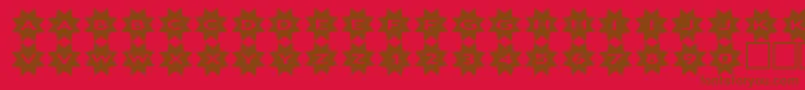 asstars3 Font – Brown Fonts on Red Background