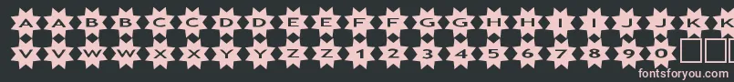 asstars3 Font – Pink Fonts on Black Background