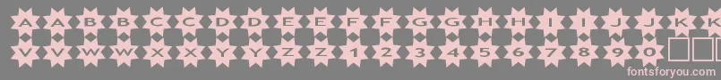 asstars3 Font – Pink Fonts on Gray Background